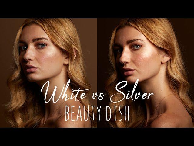 White vs Silver Beauty Dish - Which should you use?