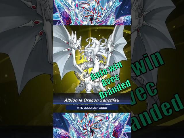 Auto Win With Branded!! #masterduel #yugioh #yugiohmasterduel #tcg #branded #albion #gimmick #short