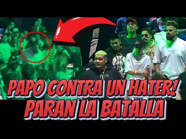 Papo Enfrenta a un Hater en Liga Bazooka y Detiene la Batalla: ¡Momento Tenso!