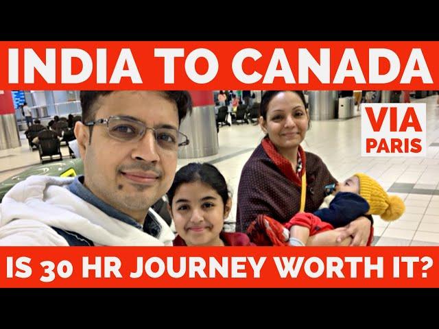 India To Canada Vlog | Flight Journey from India  To Canada  | Air France