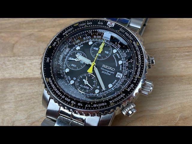 Seiko sna411 flightmaster chronograph