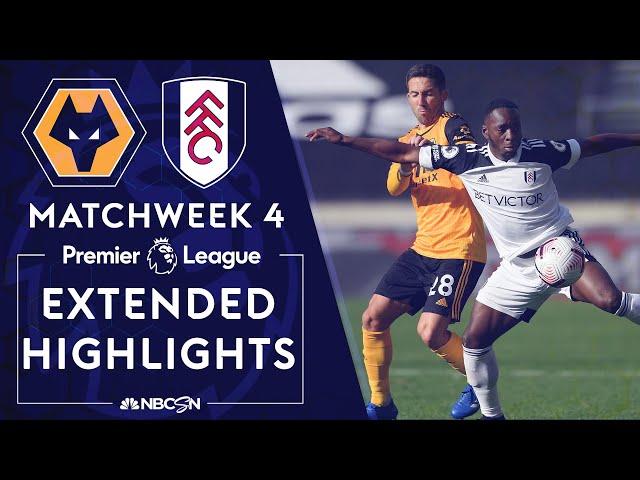 Wolves v. Fulham | PREMIER LEAGUE HIGHLIGHTS | 10/4/2020 | NBC Sports