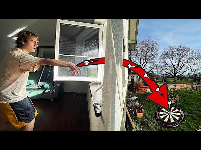 DARTS TRICKSHOTS CHALLENGE