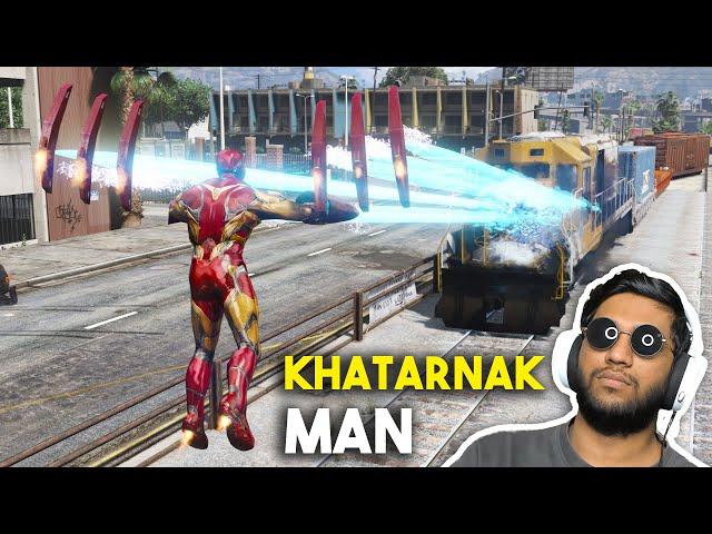 GTA 5 IRONMAN MOD FROM END GAME IN HINDI (KHATARNAK MAN!)