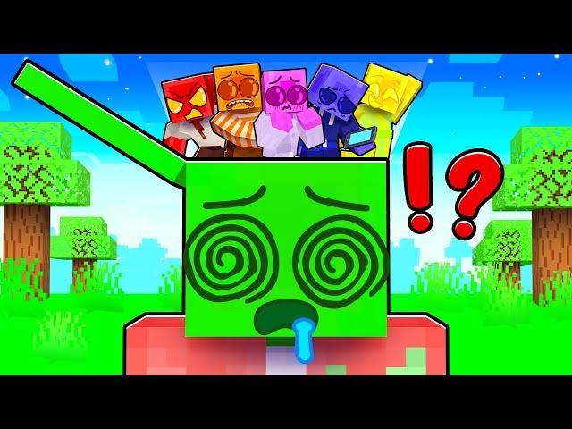 What’s Inside Slime Block’s HEAD in Minecraft!
