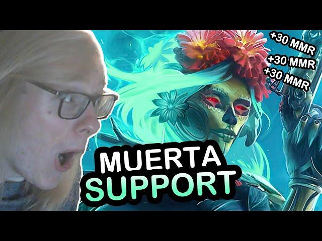 New CRAZY Support - MUERTA in 7.34 (DotA 2 Guide)