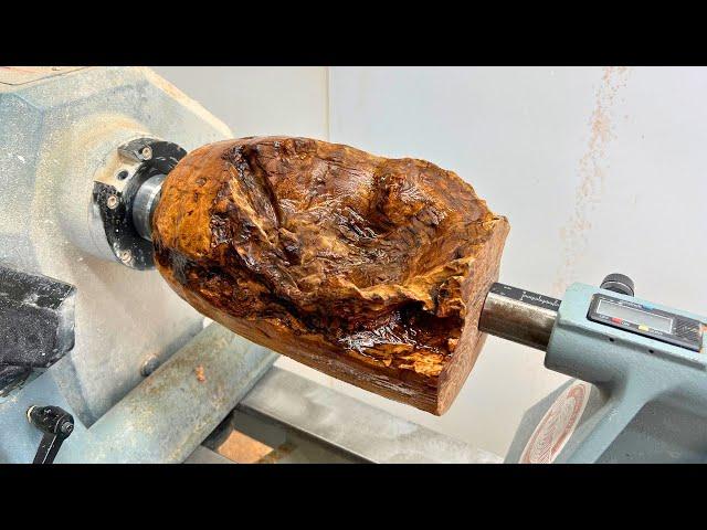 Turning a GIANT Burl into a BEAUTIFUL Urn | WOODTURNING