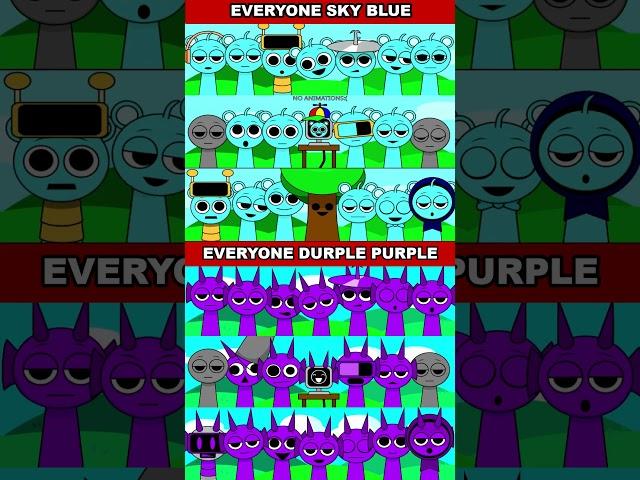 EVERYONE IS DURPLE GHOST vs DURPLE NORMAL | Ultimate MIXED FORM Showdown!