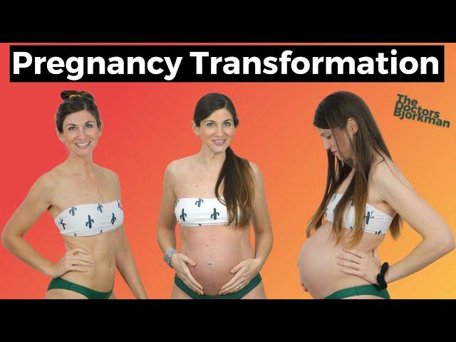 PREGNANCY TRANSFORMATION  ||  Week by Week Bikini Belly