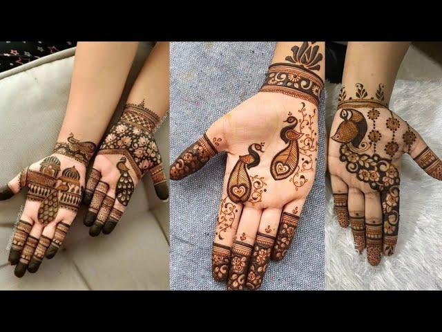 front hand bharva mehndi design Peacock mehndi design for hands Popular on YouTube