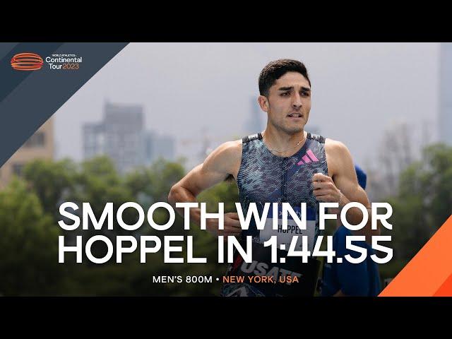 Hoppel takes the win over 800m in New York | Continental Tour Gold 2023