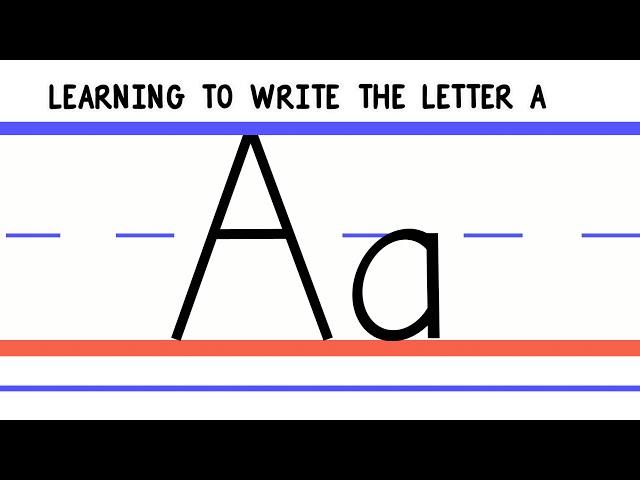 Write the Letter A - ABC Writing for Kids - Alphabet Handwriting by 123ABCtv