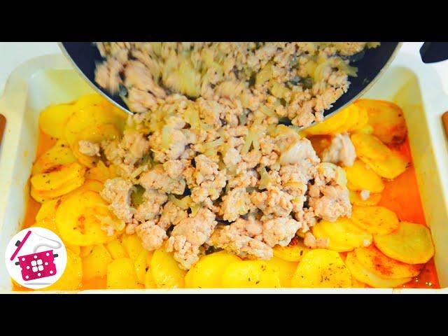 I take the minced meat, potatoes and cook a delicious dinner. Cooking At Home Quick Dinner