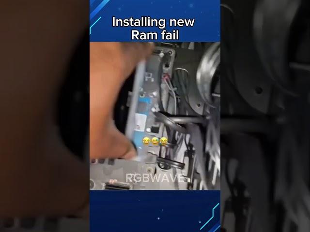 Installing new Ram fail