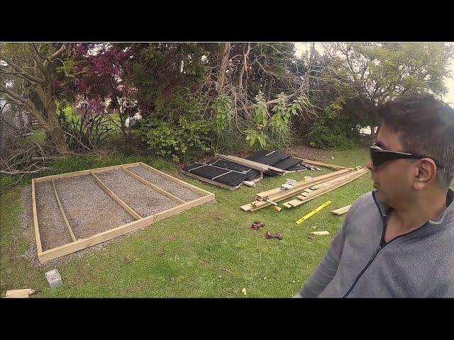 Keter Garden Shed Construction   Time Lapse   Part 1   Base Construction