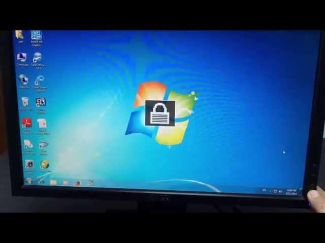 How to unlock OSD Dell E1910Hc 18.5" LCD Monitor