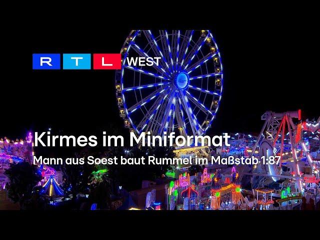 Kirmes im Miniformat: Mann aus Soest baut Rummel im Maßstab 1:87 | RTL WEST, 04.11.2024