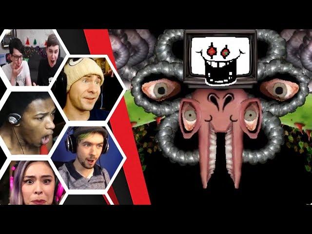 Let's Players Reaction To Seeing Omega Flowey / Photoshop Flowey | Undertale