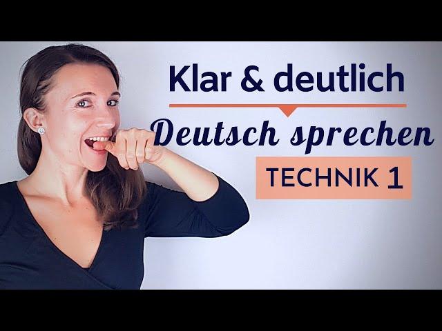 #1 KLAR UND DEUTLICH SPRECHEN - Richtig Deutsch sprechen - Aussprache Übungen - Sprechtraining