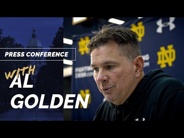 Notre Dame DC Al Golden on LB Corps, Lincoln Riley and USC Rivalry