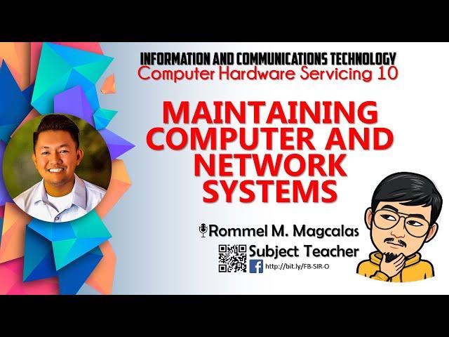 ICT CHS10 MAINTAINING COMPUTER AND NETWORK SYSTEMS