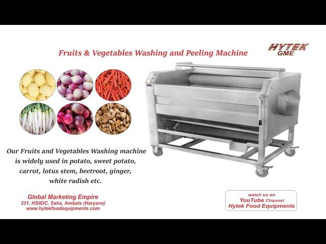 Ginger Washing And Peeling Machine | Haldi,Turmeric, Potato, Onion, Carrot Washing & Peeling