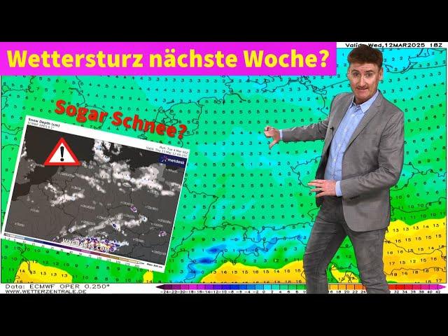 Temperatursturz nächste Woche - wirklich auch Schnee? Kaltlufteinbrüche total normal.