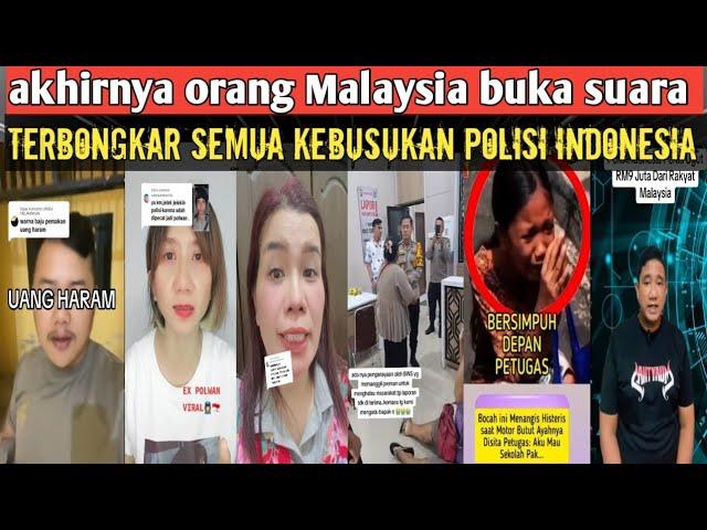 akhirnya orang Malaysia buka suara turis Malaysia di rampas polisi Indonesia