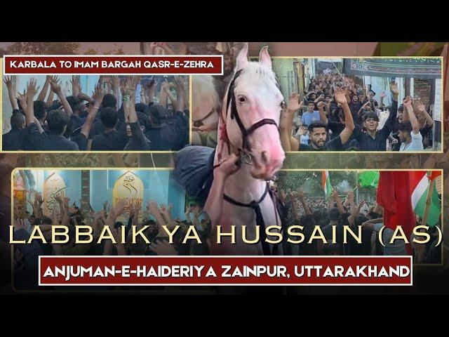 Labbaik Ya Hussain (A.S) | Karbala To Imam Bargah Qasr-e-Zehra | Anjuman-e-Haideriya, Zainpur | 2022