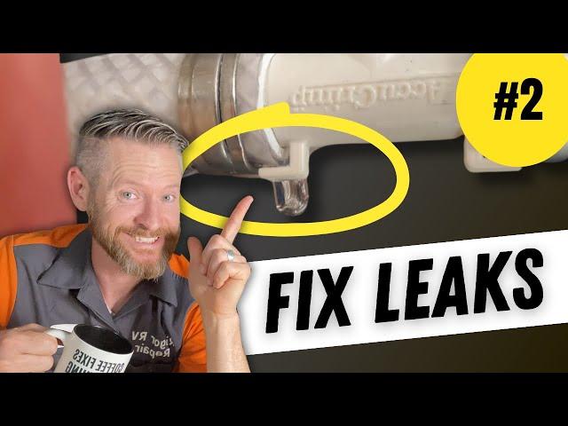 How to fix RV flexible tubing plumbing leaks - Tutorial (Part 2)