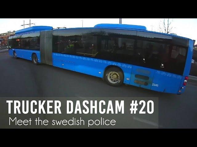 Trucker Dashcam #20 Meet the swedish police!