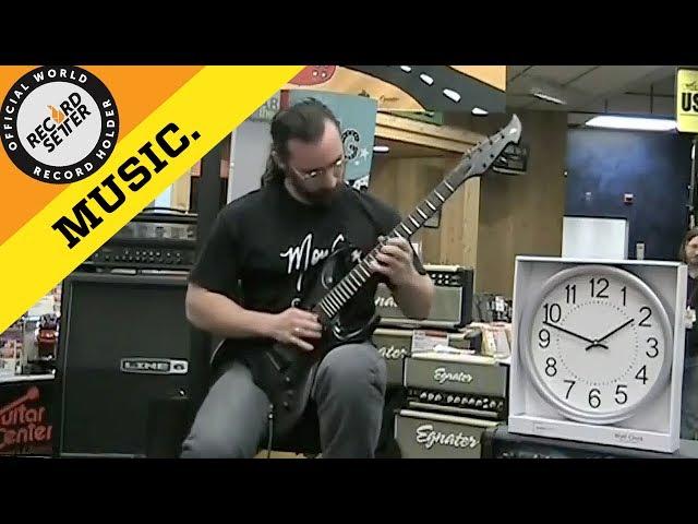 World Record: World's Fastest Guitar Player? (600 BPM) | RecordSetter.com