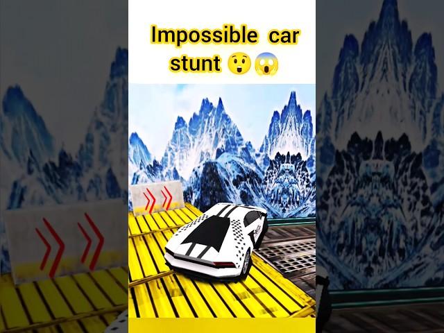 Impossible car stunt games #shorts #viral #carstuntgame