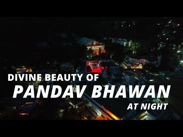 Divine Beauty of Pandav Bhawan at Night | Brahma Kumaris @brahmakumaris