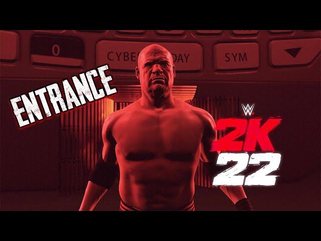 WWE 2K22 Unmasked Kane Full Entrance - Cyber Sunday Arena