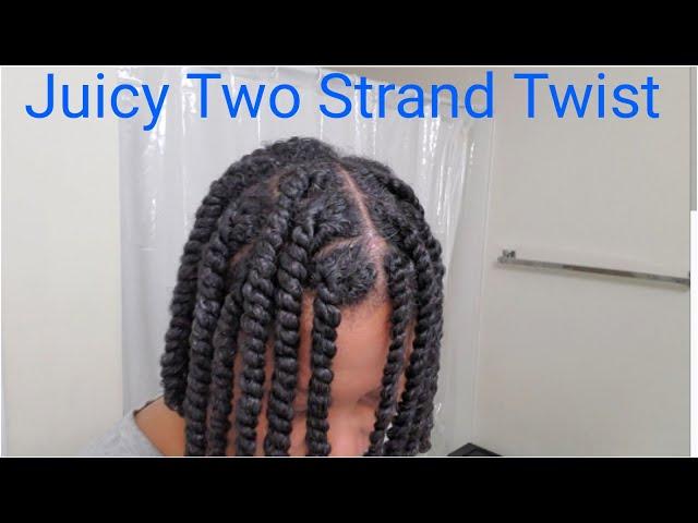 Juicy Two Strand Twist On Natural Hair