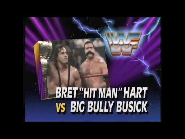 IC Title   Bret Hart vs Big Bully Busick   SuperStars Nov 23rd, 1991