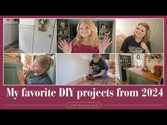 My FAVORITE 2024 DIY projects on my 1988 single wide mobile home + My plans for 2025