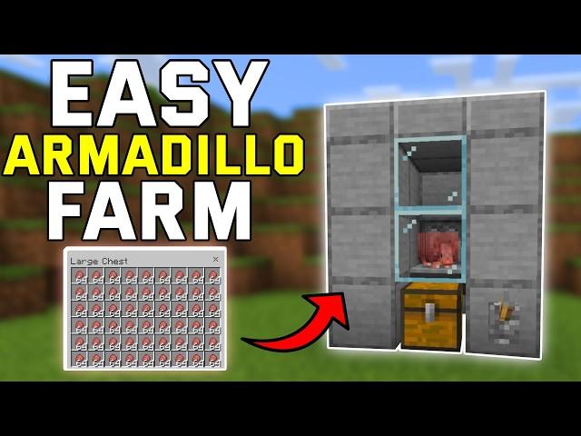 BEST & EASY Armadillo Scute Farm Minecraft 1.21+ (Bedrock,Mcpe,Ps4,Xbox)