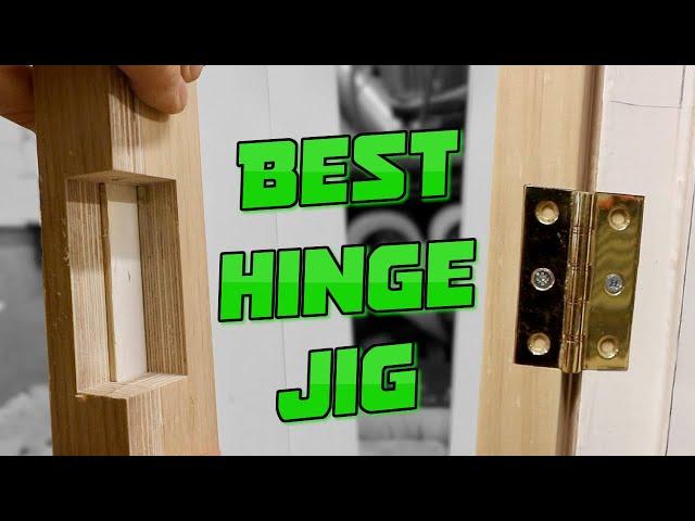 Make this easy Router Hinge Jig in Minutes that Works with ANY Frame!