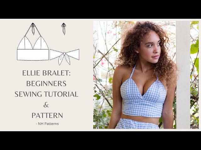 DIY bralette top + FREE PATTERN - make this cute bralette style crop top | sewing tutorial