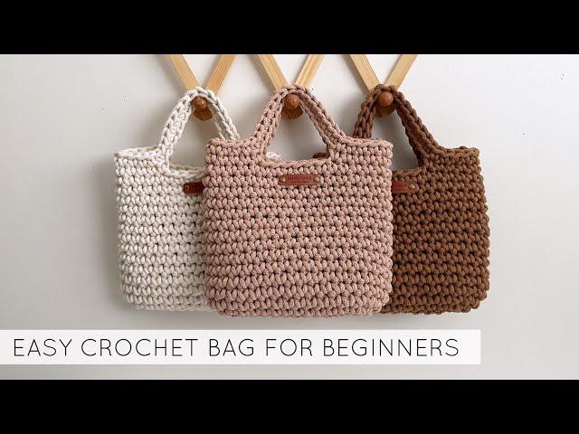 EASY CROCHET BAG FOR BEGINNERS | SIMPLE CROCHET PURSE