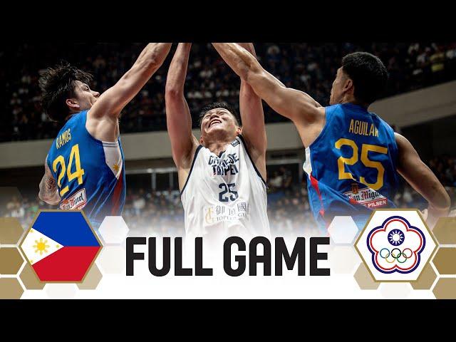 Philippines v Chinese Taipei | Full Basketball Game | FIBA Asia Cup 2025 Qualifiers