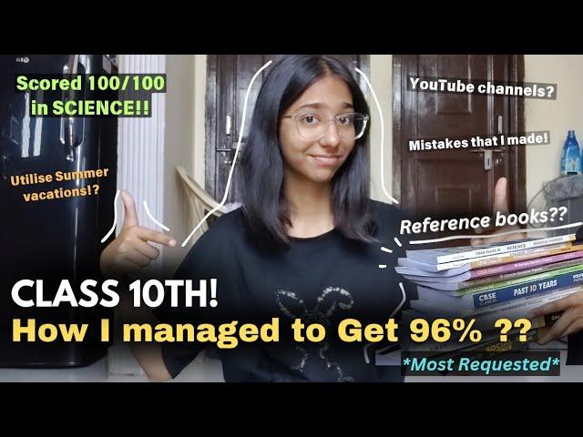 How I managed to SCORE 96% in CLASS 10th along with YouTube!?  | Strategies You Need To Follow! 