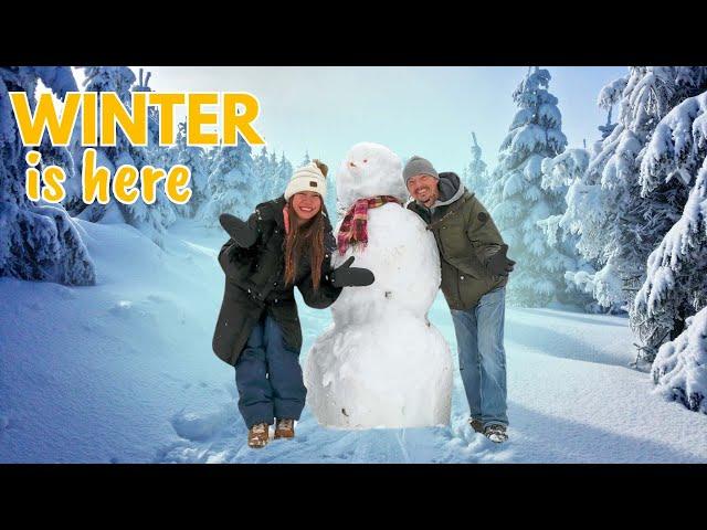 Embracing Winter Wonderland: A Filipina's First Snowfall Adventure! ️️