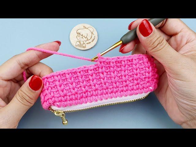 DIY Crochet Purse with Zipper with Easy Stitches  | ViVi Berry DIY