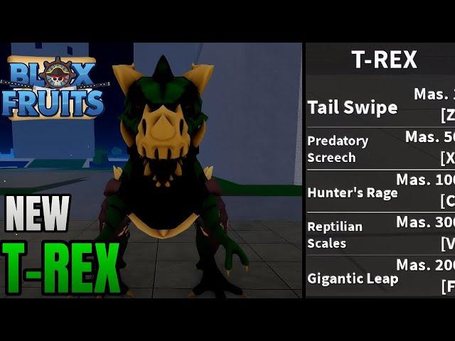 *NEW* T-REX Full Showcase…. | Blox Fruit Showcase