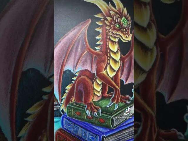 The Book Keeper! Dragon illustration! Would you want a pet dragon? 