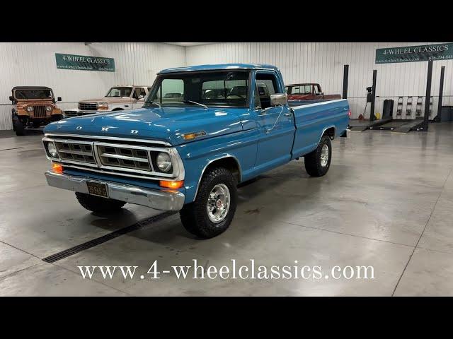 1971 Ford F100 Custom 4x4.  Clean California truck!!