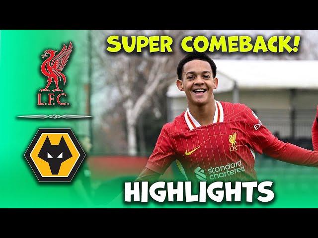 Liverpool vs Wolves | u18 Premier League epl | Liverpool highlights 15-03-2025